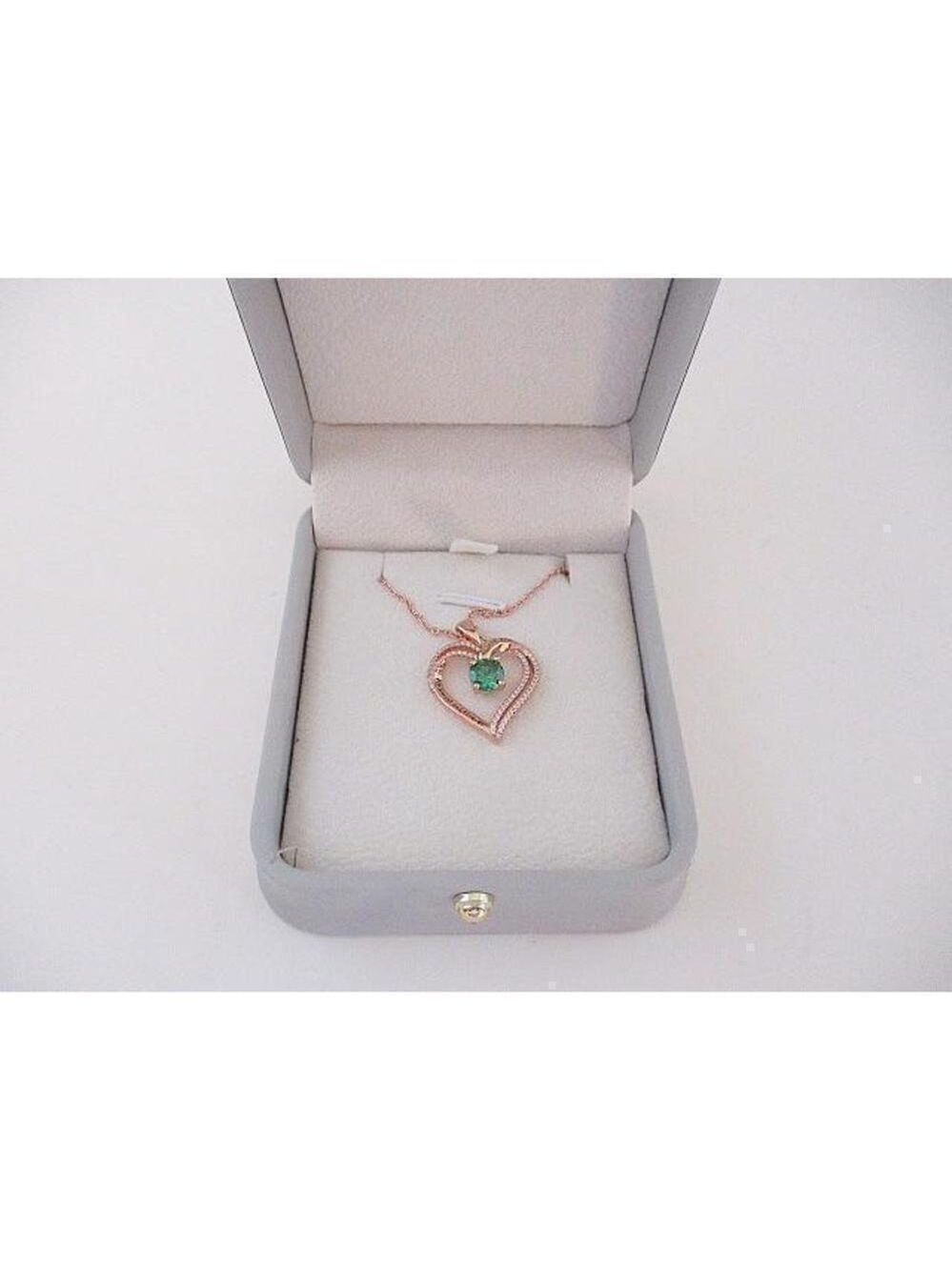 Old Rubin Rose Gold over SS and Double Heart Love Message Charm